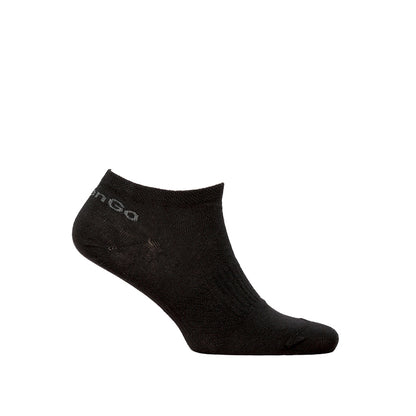 Ankelstrumpa bomull GreenGo svart och vit
