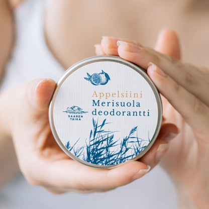 Deodorantkräm Apelsin Havssalt , 100% naturlig, vegansk, aluminiumfri och sodafri