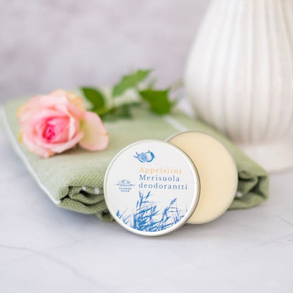 Deodorantkräm Apelsin Havssalt , 100% naturlig, vegansk, aluminiumfri och sodafri