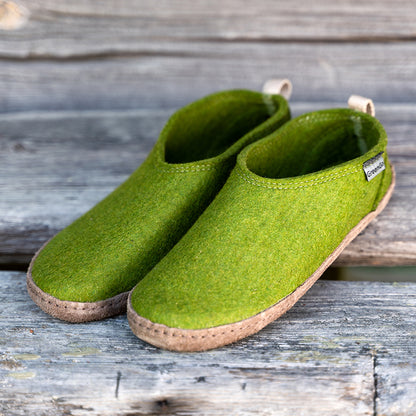 GreenGo-tossut nupukkipohjalla, 100 % villaa