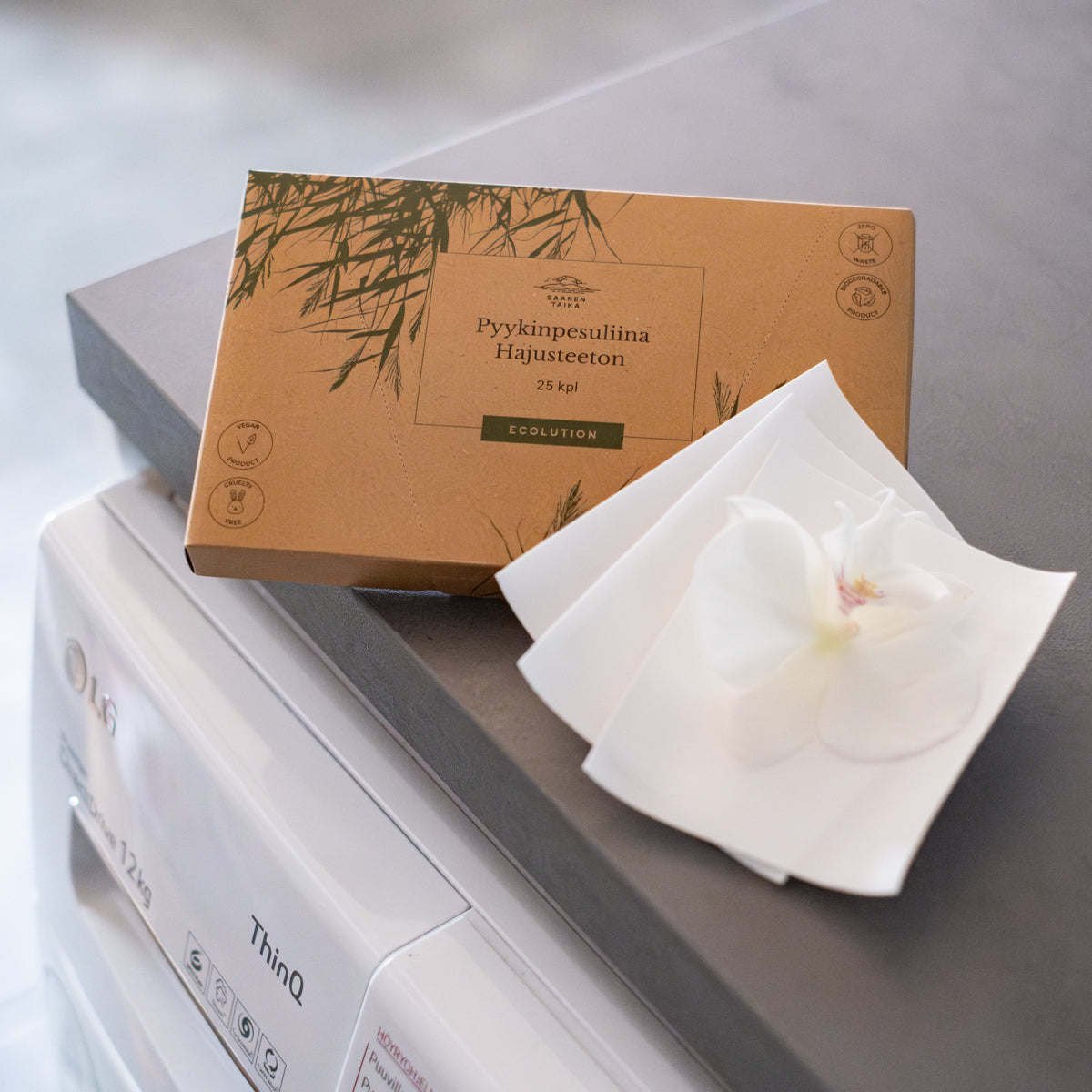 Tvättlappar oparfymerad  100% biologiskt nedbrytbar tvättlapp 25st