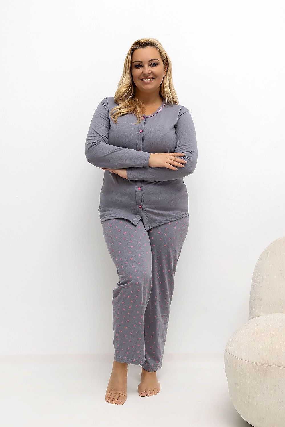  Plus Size Pajamas model 221198 Forever Pink 