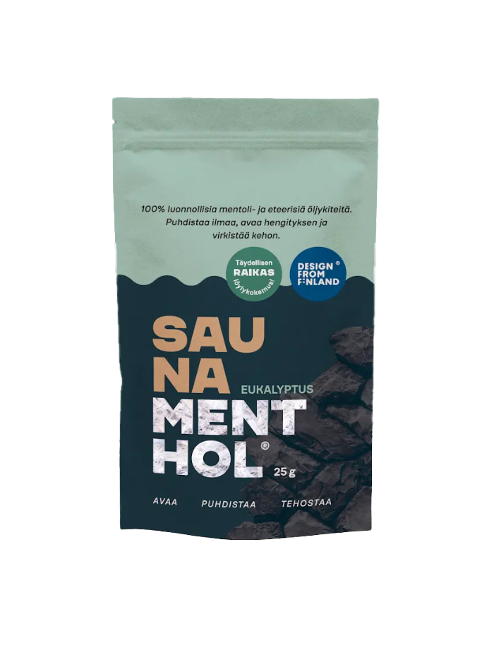 SAUNA MENTHOL - EUKALYPTUS, 25g, räcker till ca 80 bastubad