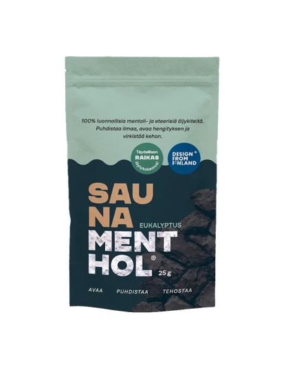 SAUNA MENTHOL - EUKALYPTUS, 25g, räcker till ca 80 bastubad